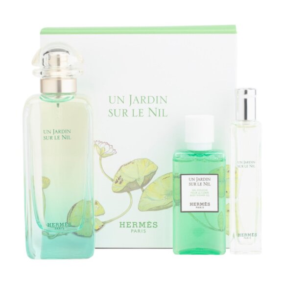 NIB Hermès “Un Jardin Sur Le Nil” 3-Piece Fragrance HOLIDAY Gift Set - Picture 1 of 7